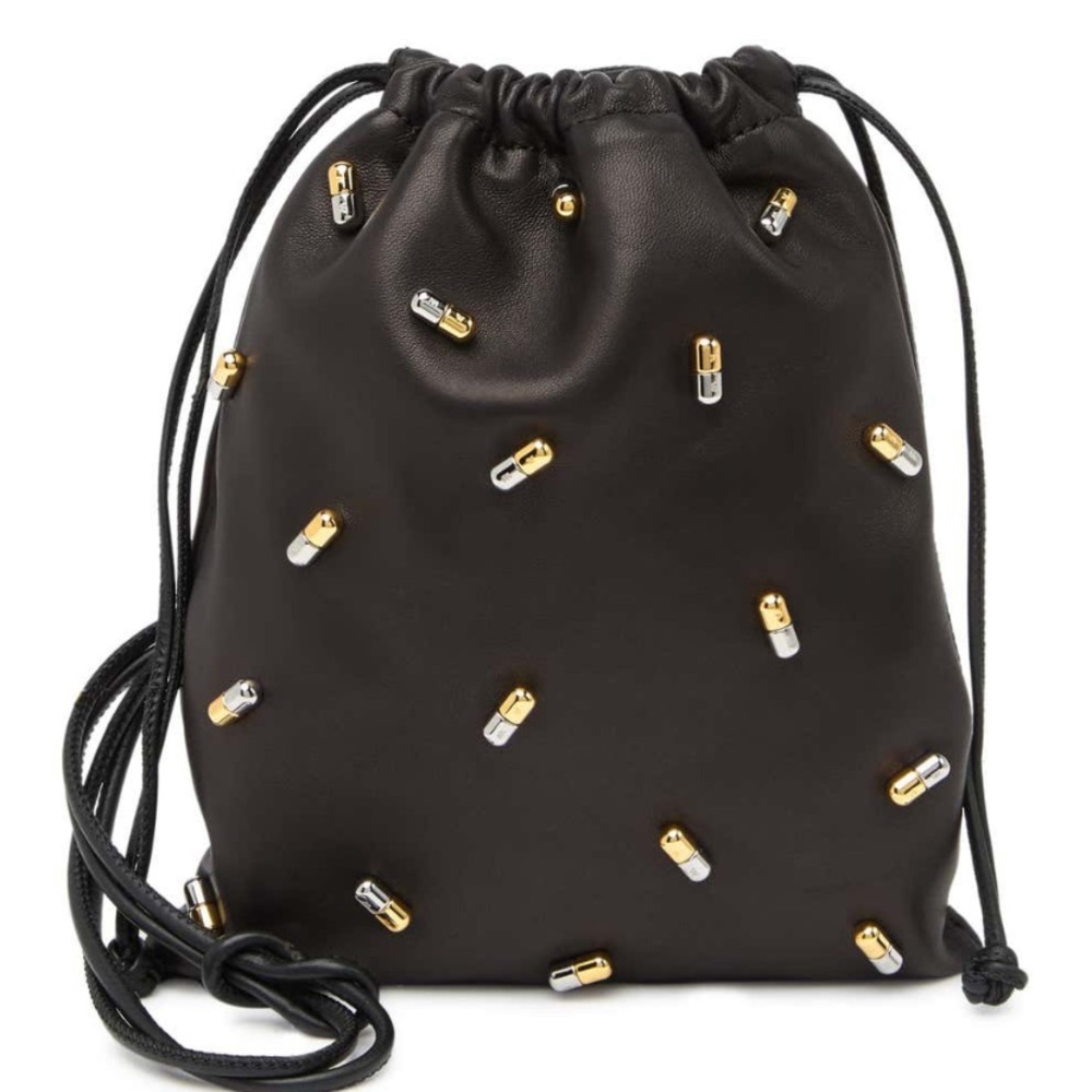 NWT Alexander Wang Small Leather Drawstring Bag
